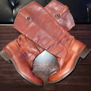 Frye Tan Leather Boots
